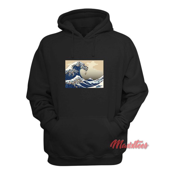 The Great Wave of Pug Hoodie