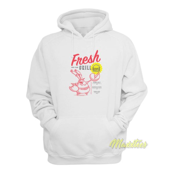 The Krusty Krab Mr Krabs Fresh Off The Grill Hoodie