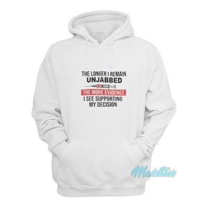 The Longer I Remain Unjabbed Hoodie 1 The Longer I Remain Unjabbed Hoodie 2