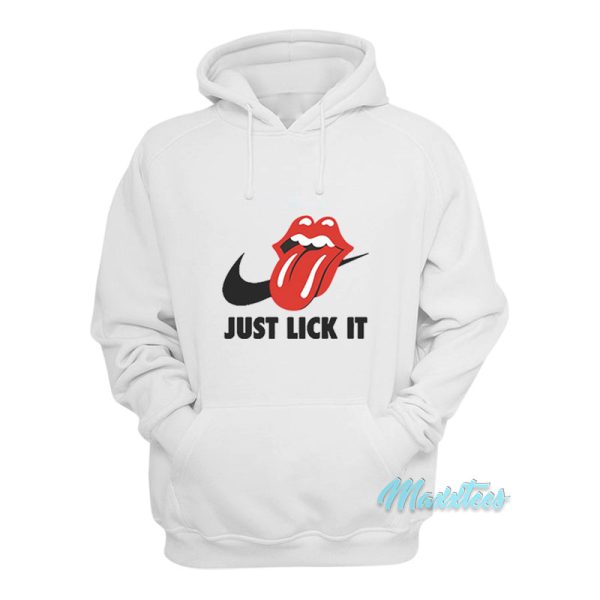 The Rolling Stones Just Lick it Parody Hoodie