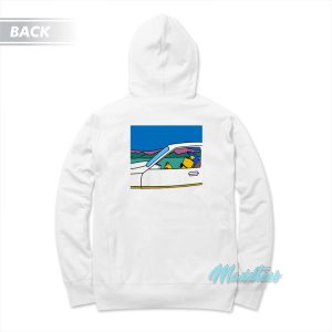 The Simpsons Bart On The Road Hoodie 1