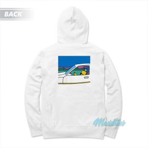 The Simpsons Bart On The Road Hoodie 3