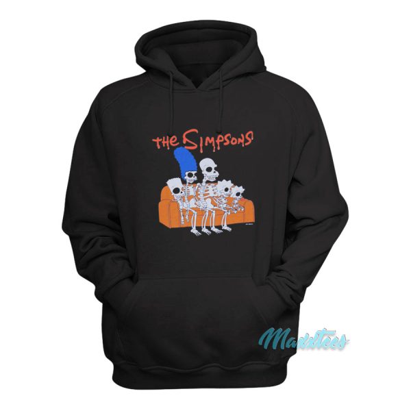 The Simpsons Skeleton Family Coach Halloween Hoodie