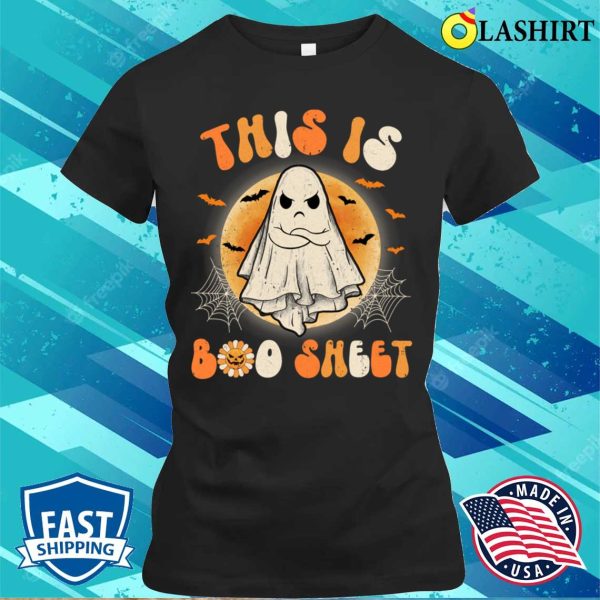 This Is Boo Sheet Ghost Retro Halloween Costume Funny Shirt