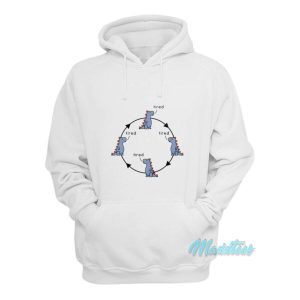 Tired Dinosaur Hoodie 2