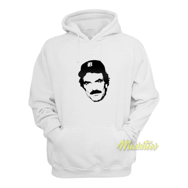 Tom Selleck Mustache Magnum Pi Hoodie