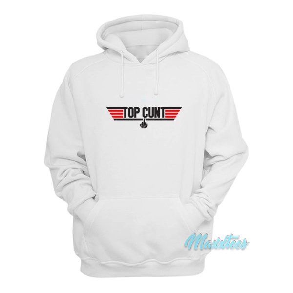 Top Cunt Top Gun Logo Parody Hoodie