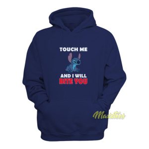 Touch Me and I Will Bite You Stitch Hoodie 2