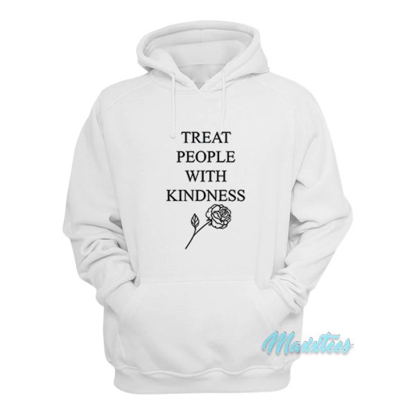 Treat People With Kindness Rose Hoodie