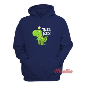 Tree Rex Cute Dinosaur Christmas Hoodie 1