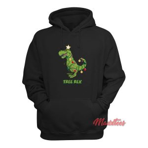 Tree Rex Dinosaur Christmas Hoodie 1