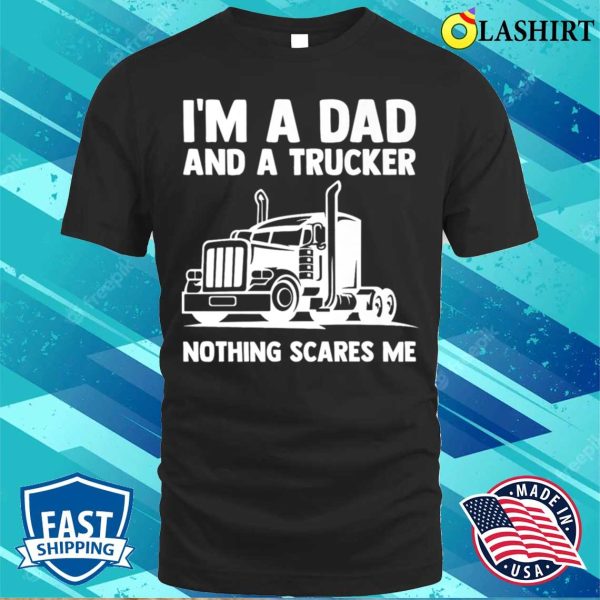 Trucker Big Rig Semitrailer Truck Driver Funny Trucker Premium T-shirt