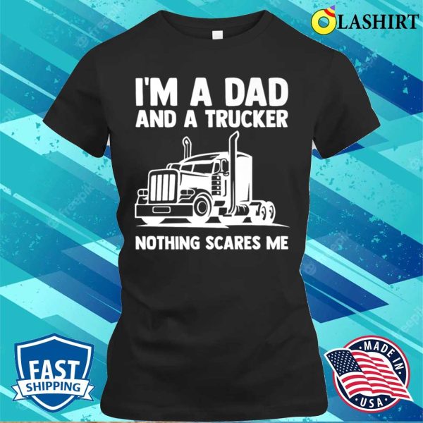 Trucker Big Rig Semitrailer Truck Driver Funny Trucker Premium T-shirt