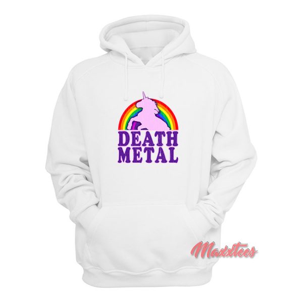 Unicorn Rainbow Death Metal Hoodie