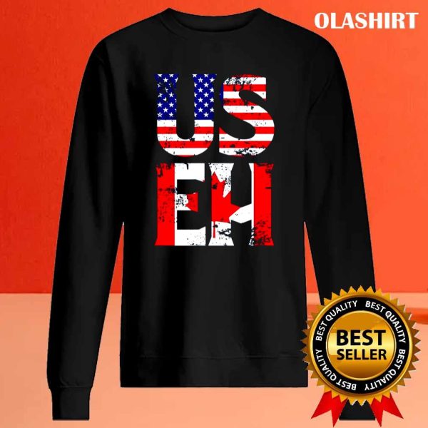 Us Eh Tshirt American Canadian Funny Meme Quote T-shirt