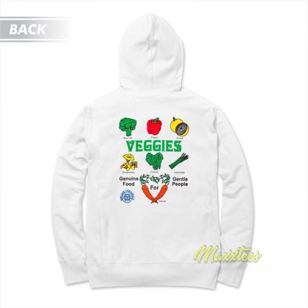 Veggies Genuine Food For Gentle People Hoodie