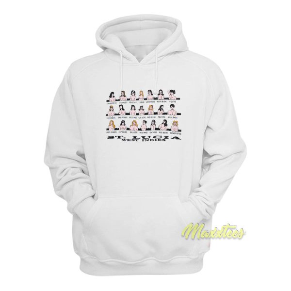 Vintage Boobs Saint Lucia West Indies Hoodie