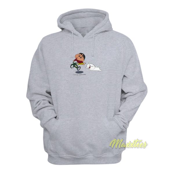 Vintage Crayon Shinchan and Shiro Hoodie