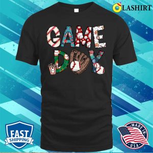 Vintage Game Day Baseball Funny Team Sport Lover Family Matching T shirt 1