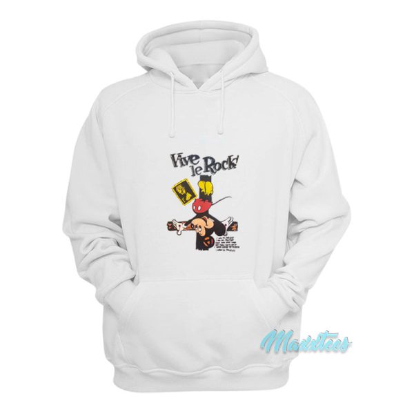 Vive Le Rock Crucified Mickey Mouse Hoodie