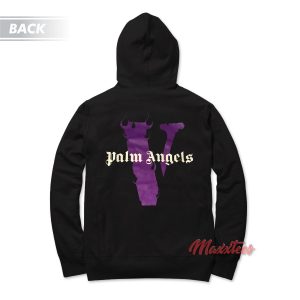 Vlone x Palm Angels Purple Hoodie 1 Vlone x Palm Angels Purple Hoodie 2