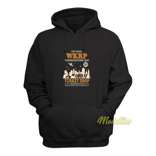 WKRP Thanksgiving Day Turkey Drop Hoodie