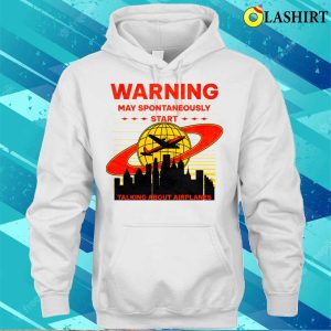 Warning May Spontaneously Talk About Planes Mens Printed T Shirt 3