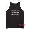 Wears Black Loves Dogs Avoid People Tank Top