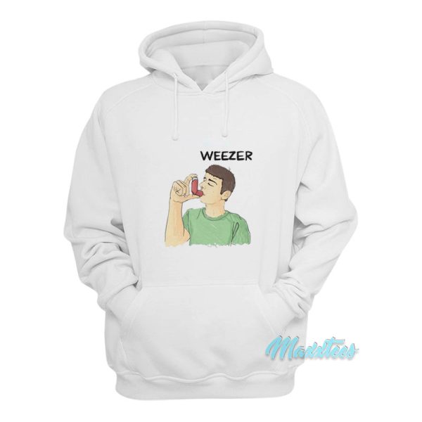 Weezer Man Using Inhalr Hoodie