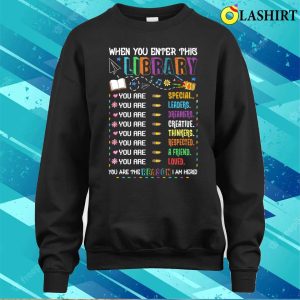 When You Enter This Library Reading Book Worms Funny Reader T shirt 4