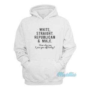 White Straight Republican and Male Hoodie 1