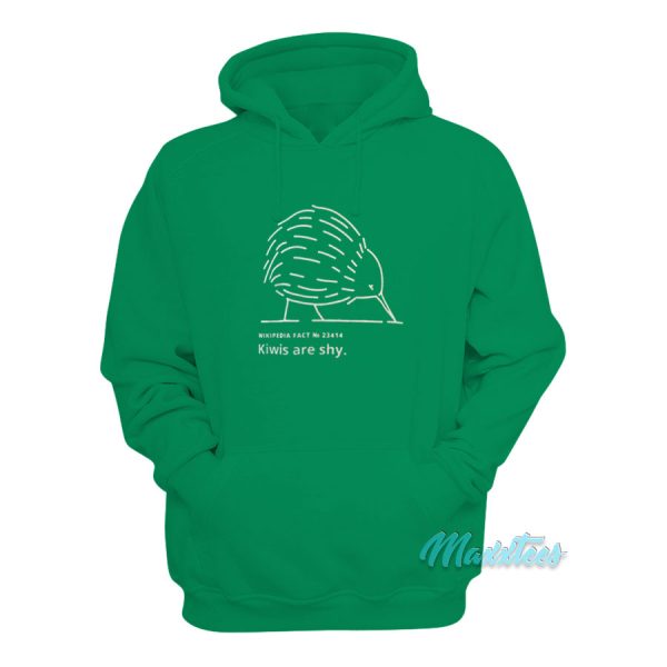 Wikipedia Fact Kiwis Are Shy Hoodie