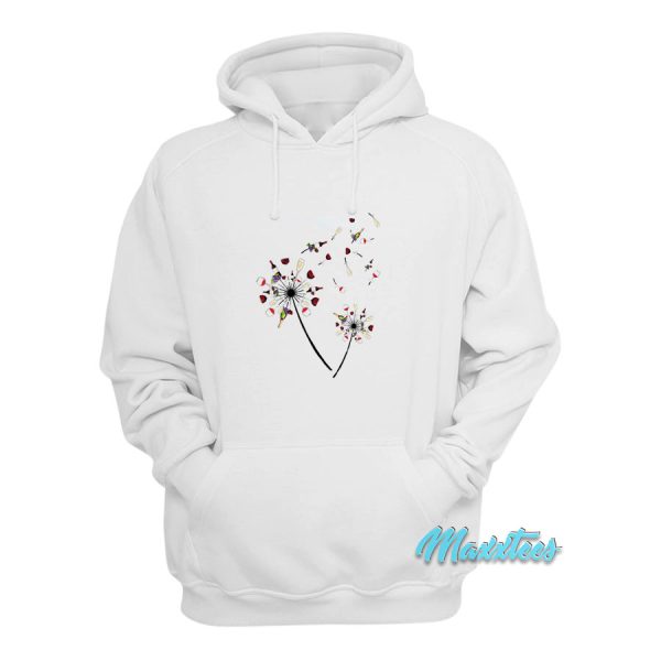 Wine Dandelion Flower Hoodie