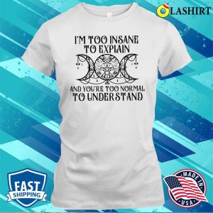 Witch Im Too Insane To Explain And Youre Too Normal To Understand Shirt Funny Witch Shirt 1