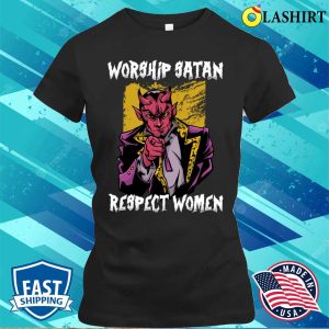 Worship Satan Funny Satan Gift T shirt 2