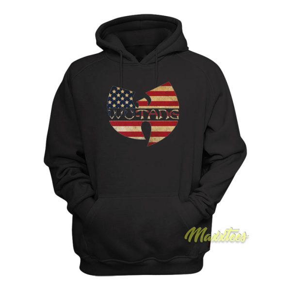 Wu Tang Clan USA Flag Vintage Hoodie