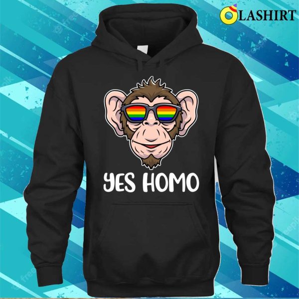 Yes Homo T-shirt, Yes Homo Funny Lgbtq Gift T-shirt