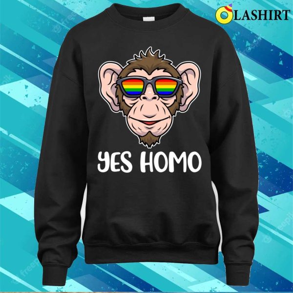 Yes Homo T-shirt, Yes Homo Funny Lgbtq Gift T-shirt