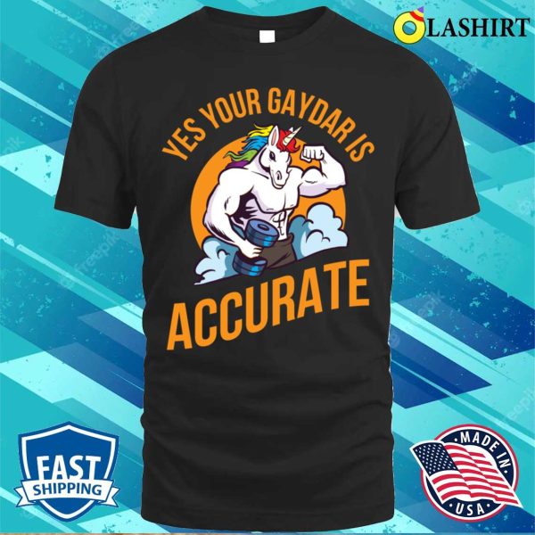 Yes Your Gaydar Is Accurate T-shirt, Yes Your Gaydar Is Accurate Funny Gay Gift T-shirt