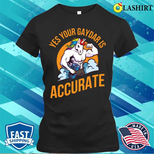 Yes Your Gaydar Is Accurate T-shirt, Yes Your Gaydar Is Accurate Funny Gay Gift T-shirt