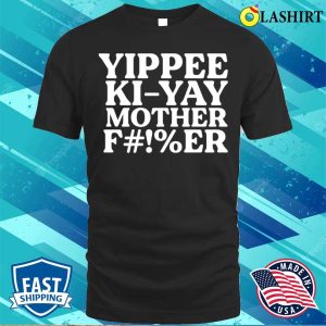 Yippee Kiyay Funny Christmas White T shirt 1