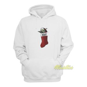 Yoda Nice Christmas Stocking Star Wars Hoodie 1 Yoda Nice Christmas Stocking Star Wars Hoodie 2