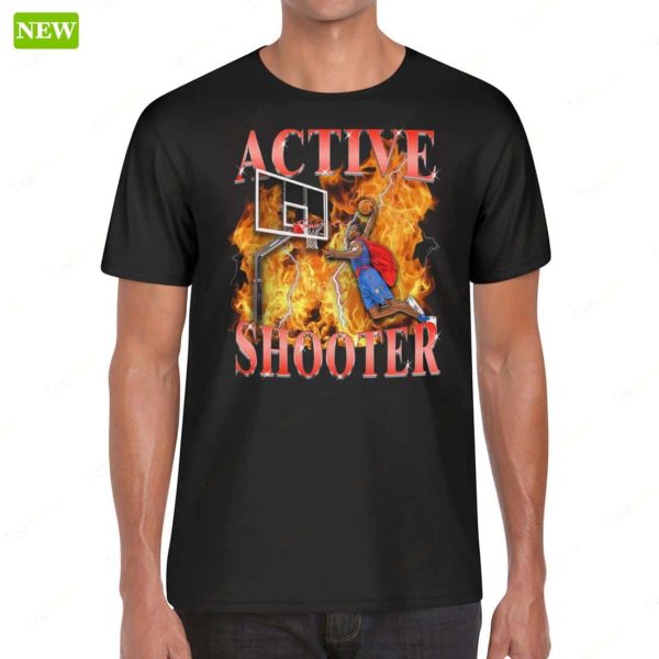 Active Shooter Vintage Hoodie