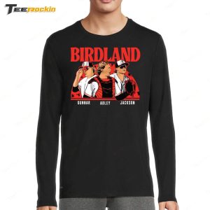 Adley Rutschman Gunnar Henderson And Jackson Holliday Birdland Shirt 1 Adley Rutschman Gunnar Henderson And Jackson Holliday Birdland Shirt 2