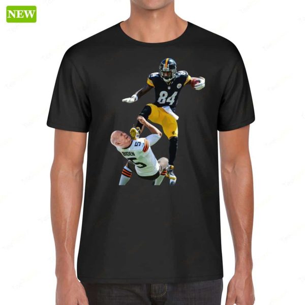 Antonio Brown Stomped On Biden Face T-Shirt