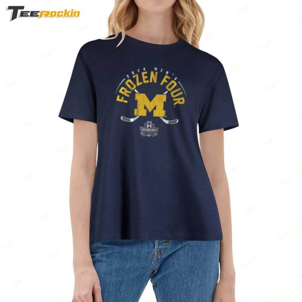 Breakingt Michigan Hockey 2024 Frozen Four Shirt