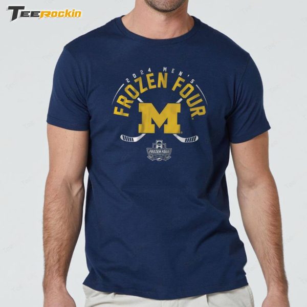 Breakingt Michigan Hockey 2024 Frozen Four Shirt