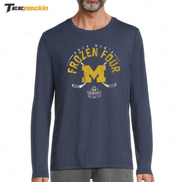 Breakingt Michigan Hockey 2024 Frozen Four Shirt