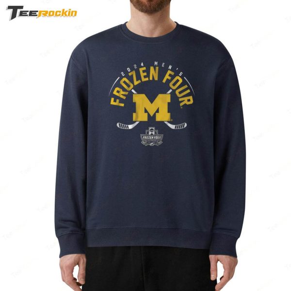 Breakingt Michigan Hockey 2024 Frozen Four Shirt