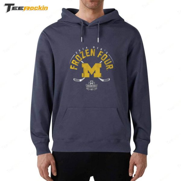 Breakingt Michigan Hockey 2024 Frozen Four Shirt